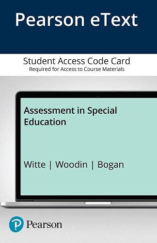 Stock image for Assessment in Special Education, Pearson eText -- Access Card for sale by SecondSale