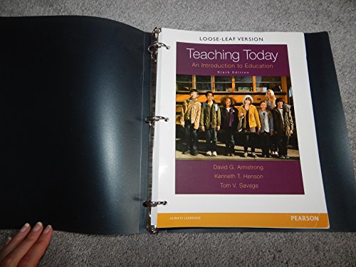 Imagen de archivo de Teaching Today: looseleaf pages ONLY; 9e in shrink wrap a la venta por BooXX in Stock