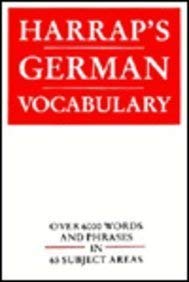Harrap's German Vocabulary (9780133831672) by Lexus