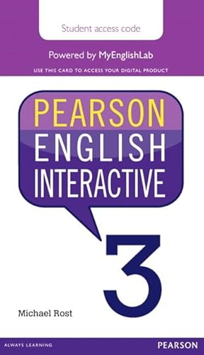 Imagen de archivo de Pearson English Interactive 3, Online Version, American English (Access Card) a la venta por Revaluation Books