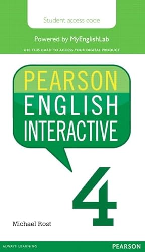 9780133833027: Pearson English Interactive 4, Online Version, American English