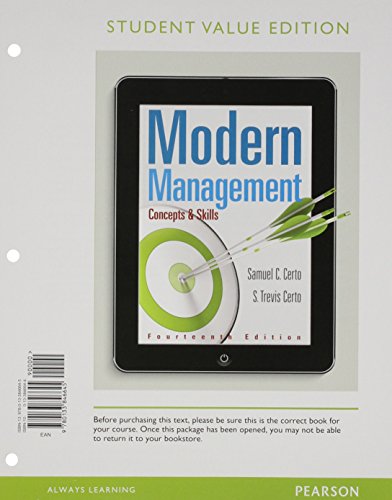 9780133846645: Modern Management: Concepts and Skills