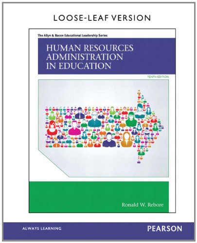 9780133849462: Human Resources Administration in Education