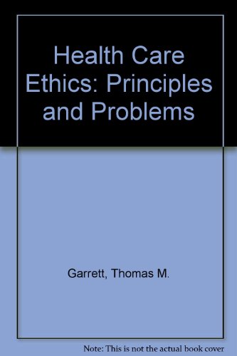 Beispielbild fr Health care ethics: Principles and problems zum Verkauf von Wonder Book