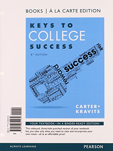 Beispielbild fr Keys to College Success zum Verkauf von Better World Books