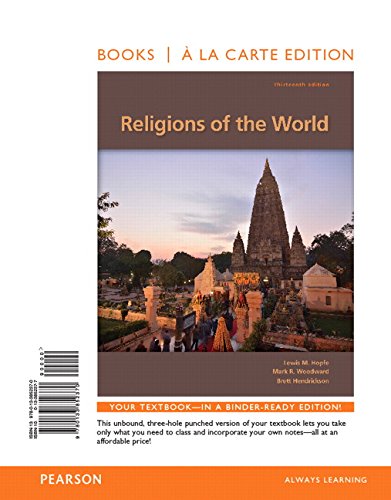 Beispielbild fr Religions of the World, Books a la Carte Edition zum Verkauf von Better World Books