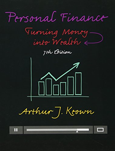 Stock image for Personal Finance: Turning Money into Wealth (Prentice Hall Series in Finance) for sale by Jenson Books Inc