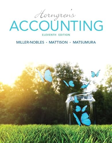 Stock image for Horngren's Accounting for sale by Reliant Bookstore