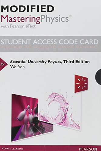 Imagen de archivo de Modified Mastering Physics with Pearson eText -- Standalone Access Card -- for Essential University Physics (3rd Edition) a la venta por Bookseller909