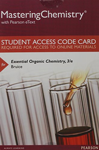 Stock image for Mastering Chemistry with Pearson eText -- Standalone Access Card -- for Essential Organic Chemistry (3rd Edition) for sale by Textbooks_Source