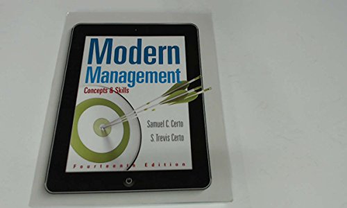 Beispielbild fr Modern Management: Concepts and Skills zum Verkauf von ThriftBooks-Atlanta
