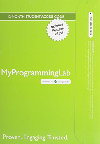 Stock image for MyLab Programming with Pearson eText--Access Code Card--for Java: An Introduction to Problem Solving and Programming for sale by Iridium_Books