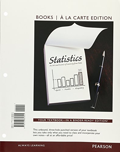 Stock image for Statistics: The Art and Science of Learning from Data for sale by BooksRun
