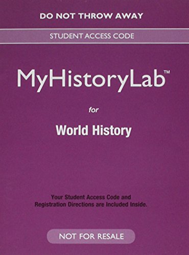 Stock image for NEW MyLab History for World History -- Valuepack Access Card for sale by Revaluation Books