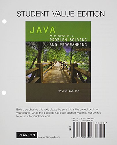 Stock image for Java with Myprogramminglab 12-Month Student Access Code, Student Value Edition: An Introduction to Problem Solving and Programming for sale by Buchpark