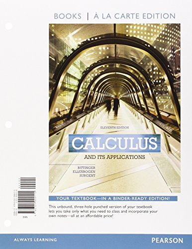 Beispielbild fr Calculus and Its Applications, Books a la Carte Plus MyLab Math Access Card Package (11th Edition) zum Verkauf von SecondSale