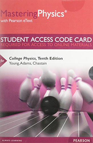 Stock image for Mastering Physics with Pearson eText -- Standalone Access Card -- for College Physics (10th Edition) for sale by Walker Bookstore (Mark My Words LLC)