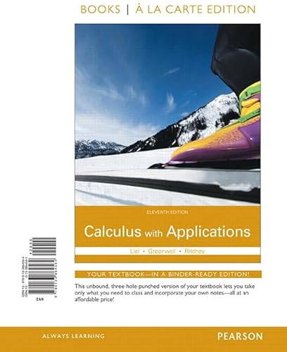 Beispielbild fr Calculus with Applications zum Verkauf von BooksRun