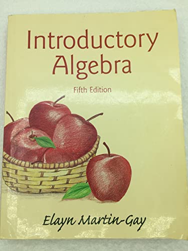 Stock image for Introductory Algebra for sale by Cronus Books