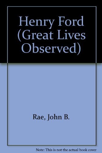 Beispielbild fr Henry Ford, (Great Lives Observed) zum Verkauf von SecondSale