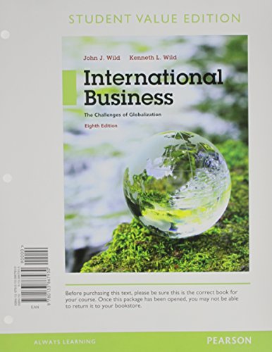 Imagen de archivo de International Business: The Challenges of Globalization, Student Value Edition (8th Edition) a la venta por Books of the Smoky Mountains