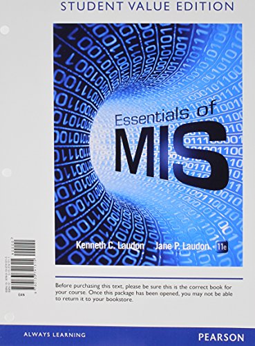 9780133869972: Essentials of MIS, Student Value Edition Plus 2014 Mymislab with Pearson Etext -- Access Card Package