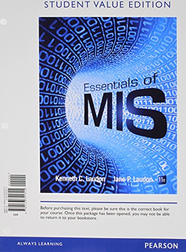 Immagine dell'editore per Essentials of MIS, Student Value Edition Plus 2014 MyMISLab with Pearson eText -- Access Card Package (11th Edition) (NEW!!) venduto da BookHolders