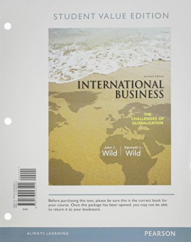 Beispielbild fr International Business: The Challenges of Globalization, Student Value Edition Plus 2014 MyManagementLab with Pearson eText -- Access Card Package (7th Edition) zum Verkauf von BooksRun