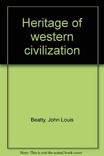 Beispielbild fr Heritage of western civilization zum Verkauf von Project HOME Books