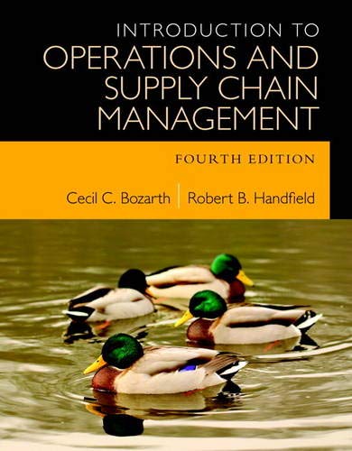 Stock image for Introduction to Operations and Supply Chain Management (4th Edition) for sale by HPB-Red