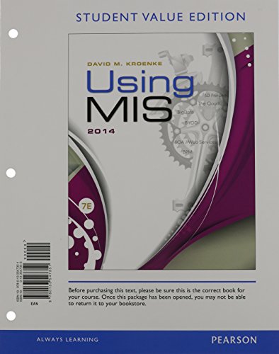 Beispielbild fr Using MIS, Student Value Edition Plus MyItLab for MIS with Pearson eText -- Access Card Package (7th Edition) zum Verkauf von Iridium_Books