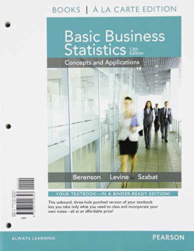 Imagen de archivo de Basic Business Statistics Student Value Edition Plus NEW MyLab Statistics with Pearson eText -- Access Card Package a la venta por HPB-Red