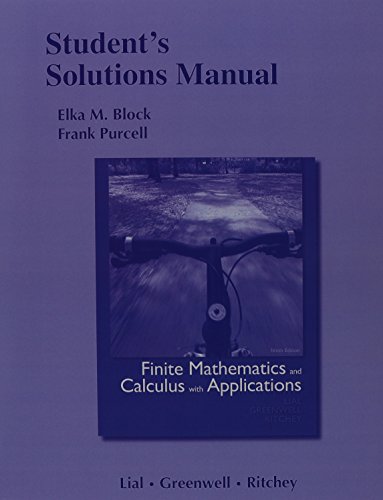 Stock image for Finite Mathematics and Calculus with Applications, Books a la Carte Edition & Student Solutions Manual for Finite Mathematics and Calculus with Applications Package for sale by HPB-Red