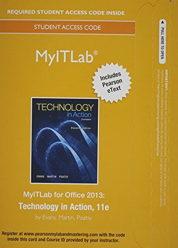 Stock image for MyLab IT with Pearson eText -- Access Card -- Technology in Action for sale by Goodbookscafe