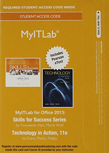 Stock image for Mylab It with Pearson Etext -- Access Card -- For Skills 2013 with Technology in Action Complete for sale by Iridium_Books