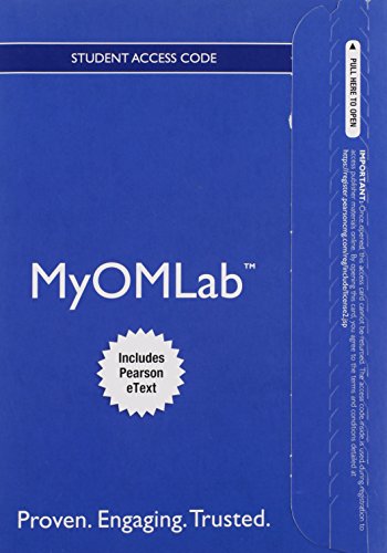 9780133885583: Operations Management Myomlab With Pearson Etext Access Card: Processes and Supply Chains