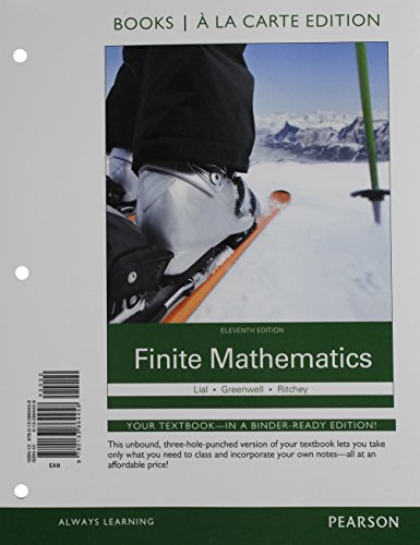 Stock image for Finite Mathematics + Mymathlab: Books a La Carte Edition for sale by Revaluation Books