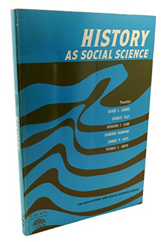 Imagen de archivo de History as Social Science a la venta por Wonder Book