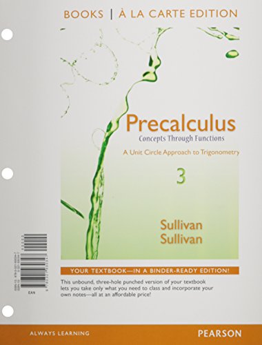 9780133892086: Precalculus: Concepts Through Functions, a Unit Circle Approach to Trigonometry