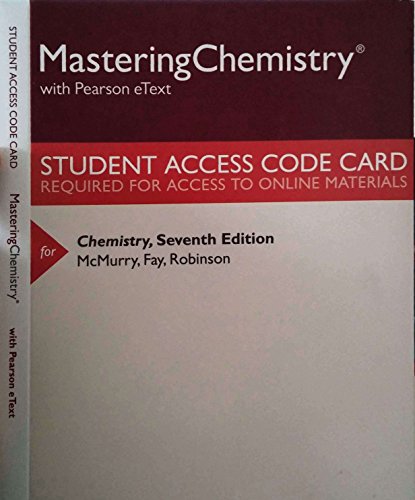 Beispielbild fr Modified MasteringChemistry with Pearson eText -- ValuePack Access Card -- for Chemistry zum Verkauf von Textbooks_Source