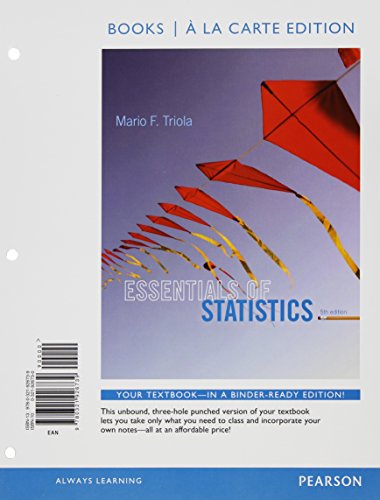 Stock image for Essentials of Statistics Books a la carte Plus NEW MyLab Statistics with Pearson eText -- Access Card Package for sale by Books of the Smoky Mountains