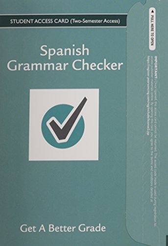 9780133893793: Spanish Grammar Checker Access Code