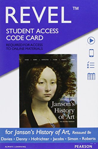 Beispielbild fr Revel for Janson's History of Art: The Western Tradition, Reissued Edition -- Access Card zum Verkauf von Textbooks_Source