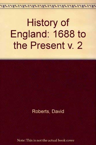 A History of England (v. 2) (9780133899740) by Clayton-roberts-david-roberts