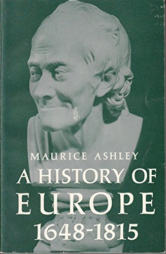 Beispielbild fr History of Europe 1648-1815 zum Verkauf von ThriftBooks-Dallas