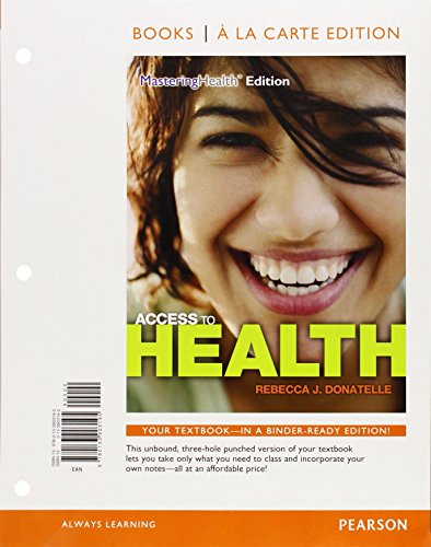 Beispielbild fr Access to Health, Books a la Carte Edition (14th Edition) zum Verkauf von SecondSale