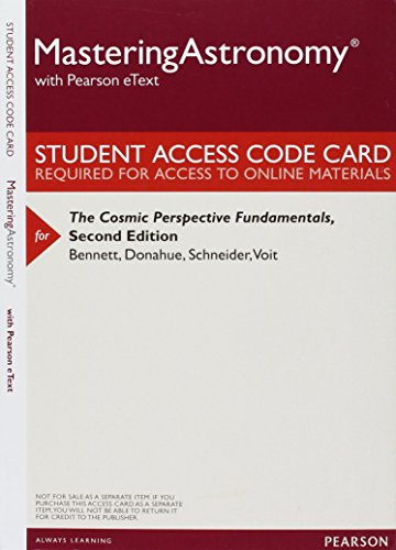 Immagine dell'editore per MaSteringAstronomy with Pearson eText - Valuepack Access Card - for the Cosmic Perspective Fundamentals venduto da BookHolders