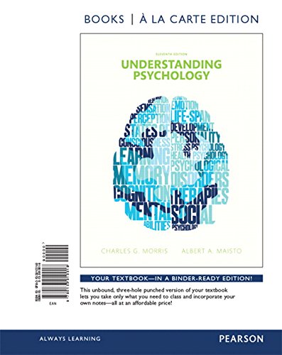 Beispielbild fr Understanding Psychology, Books a la Carte Edition zum Verkauf von Better World Books