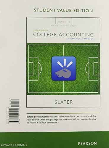 Beispielbild fr College Accounting Chapters 1-12 with Study Guide and Working Papers, Student Value Edition zum Verkauf von BooksRun