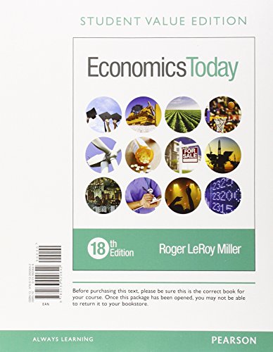 Stock image for Economics Today, Student Value Edition (Pearson Series in Economics) for sale by HPB-Red